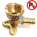 Low lead brass pex male fitting for PEX pipe